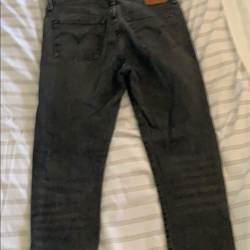 High waisted black Levis 501 skinny - Picture 2 of 3